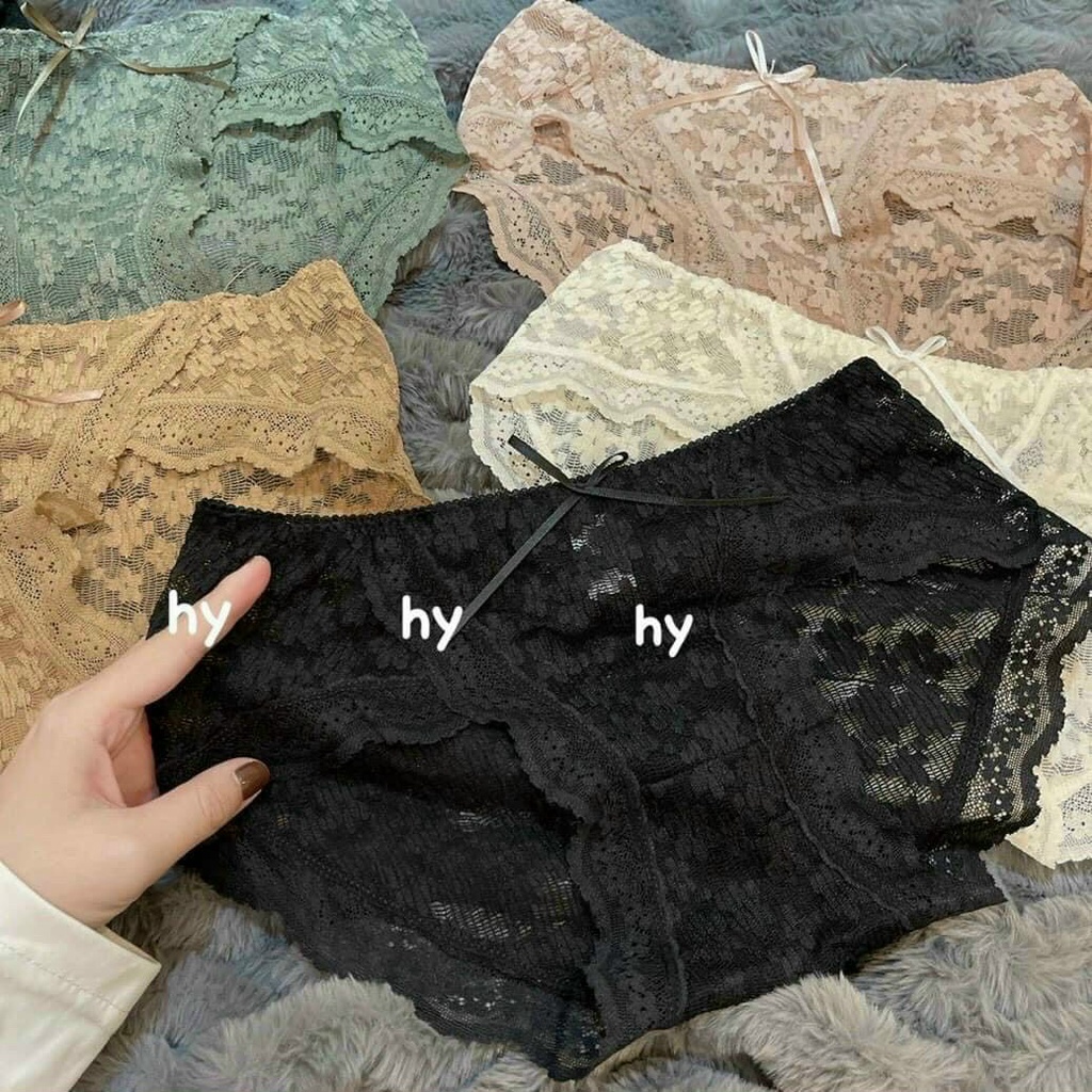 Quần Lót Nữ Ren Hoa Nhí Sexy Quyến Rủ Gợi Cảm Min Underwear 198202