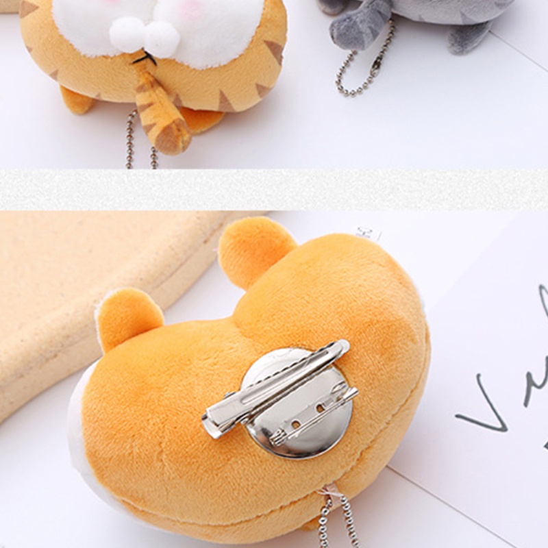 Trâm Cài Tóc Hình Mông Động Vật Nhồi Bông Dễ Thương