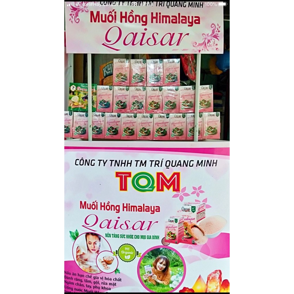 MUỐI HỒNG HIMALAYAN QAISAR 500g (hàng nhập khẩu)