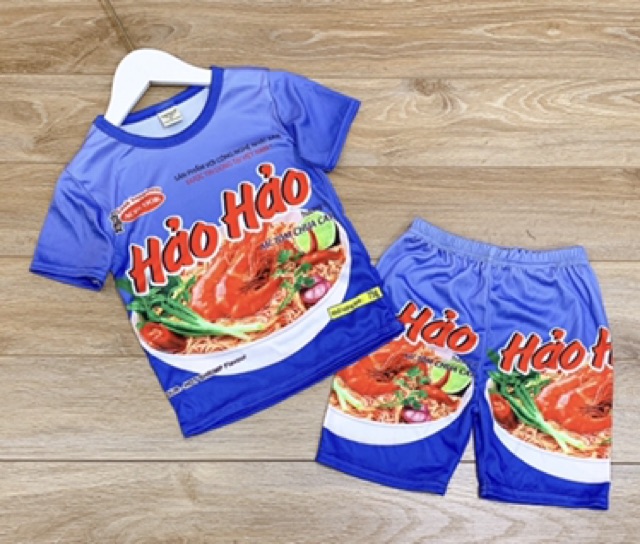 Sỉ bộ thun 3D bé trai bộ mì gói cho bé- sỉ đồ bộ trẻ em
