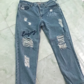 Com bo 5 quần jean chị thương