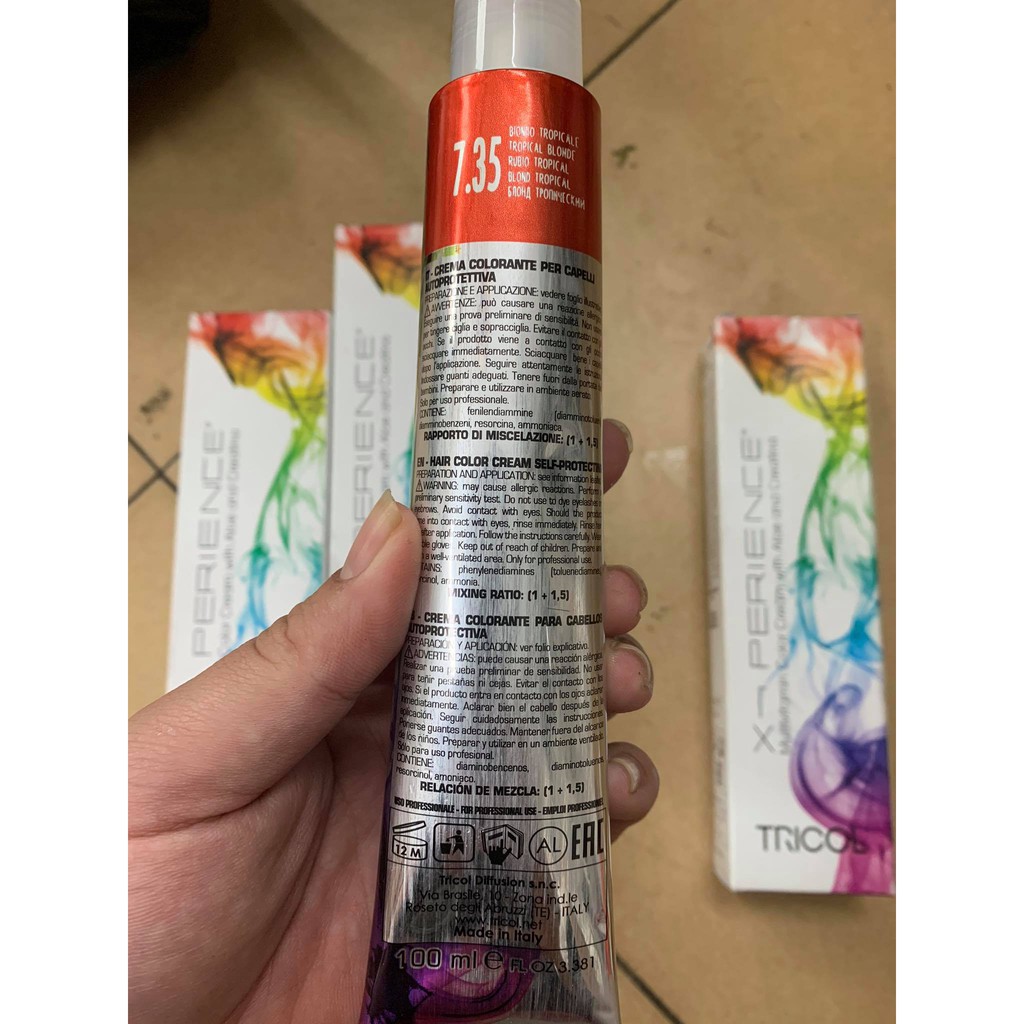 MÀU NHUỘM VITAMIN X PERIENCE TRICOL 100ML