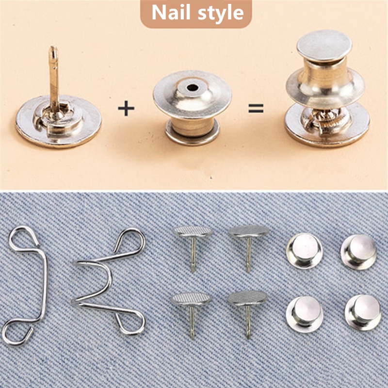 Nút Quần Jean Bằng Kim Loại Điều Chỉnh Được Tiện Dụng