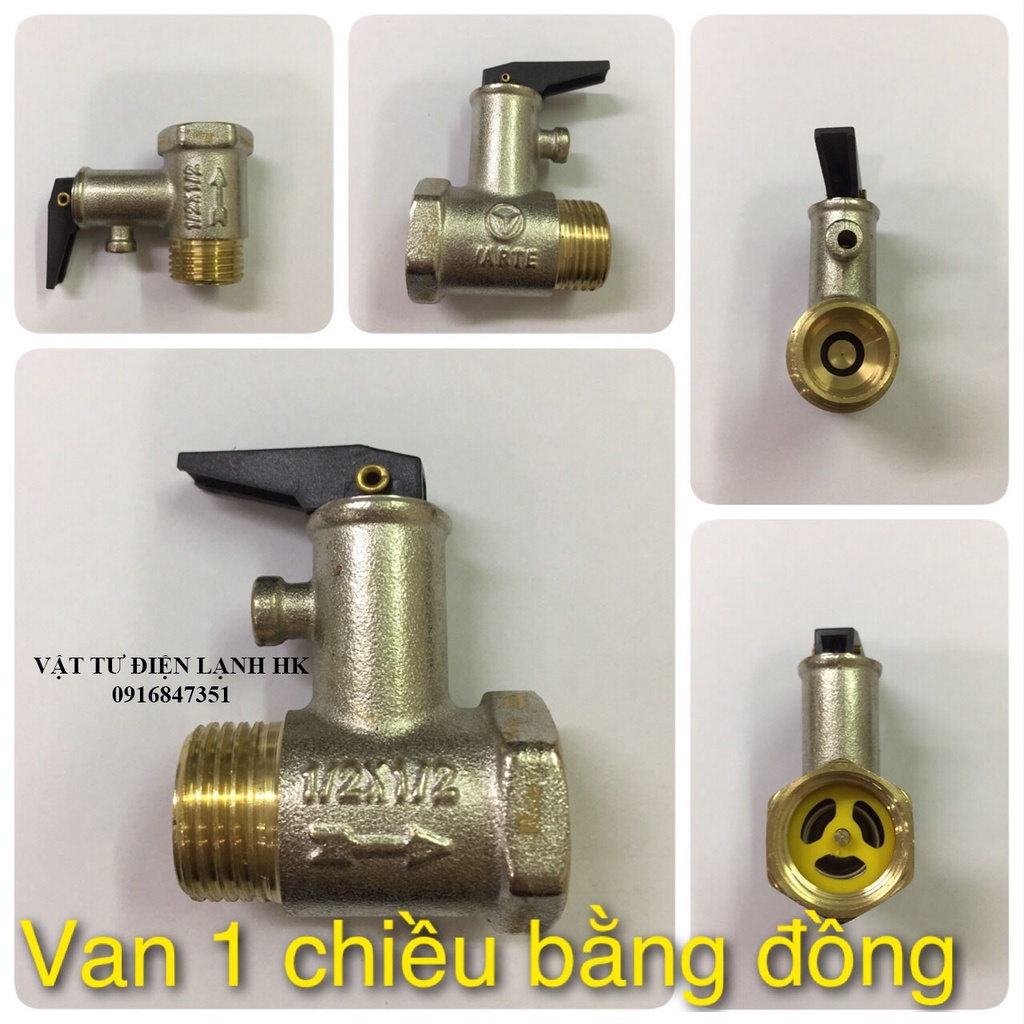 Van một chiều bình nóng lạnh loại cao cấp có ốc khoá van