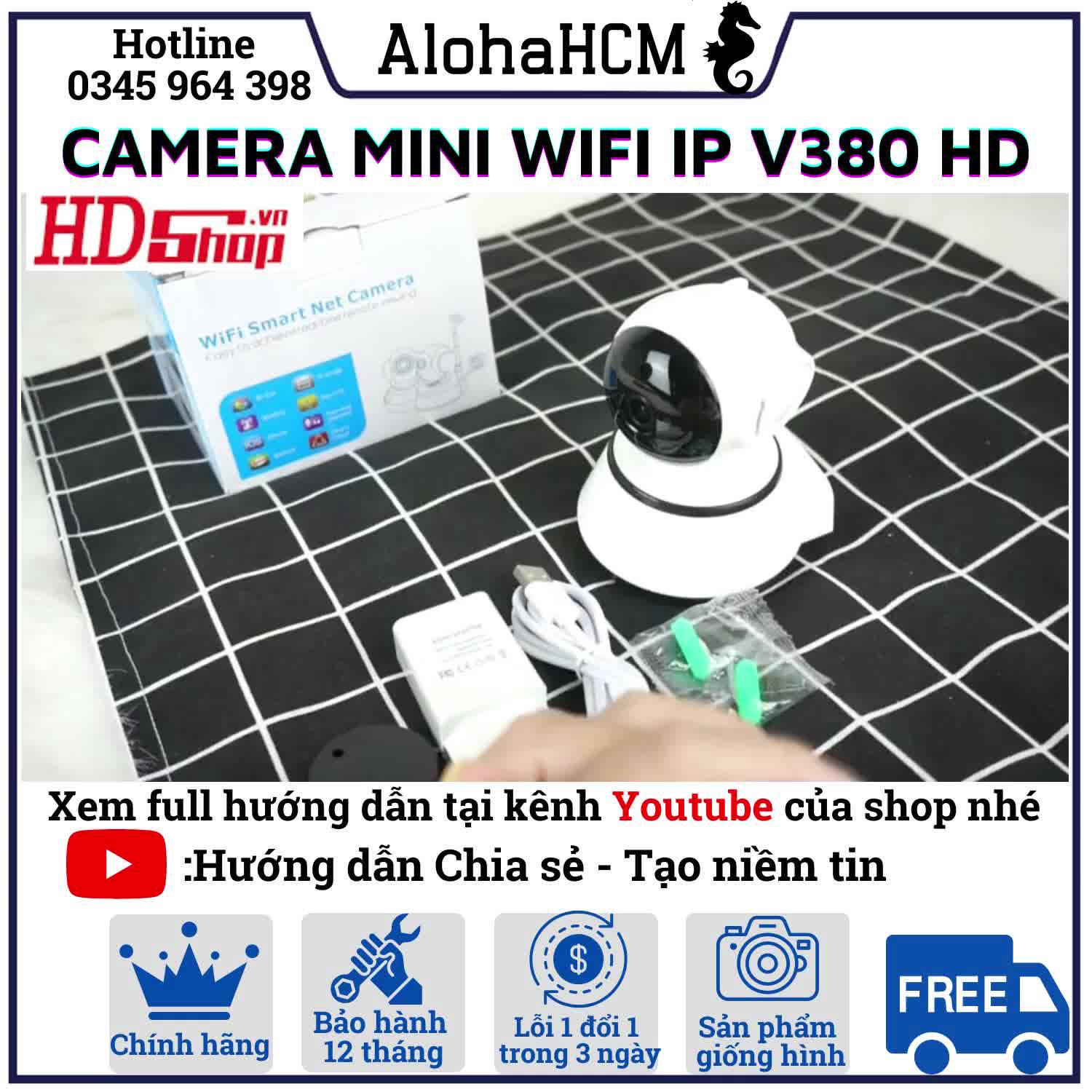 Camera wifi giám sát V380 Pro Kaw, Camera mini không dây kết nối điện thoại, đàm thoại 2 chiều, hồng ngoại quay ban đêm | BigBuy360 - bigbuy360.vn