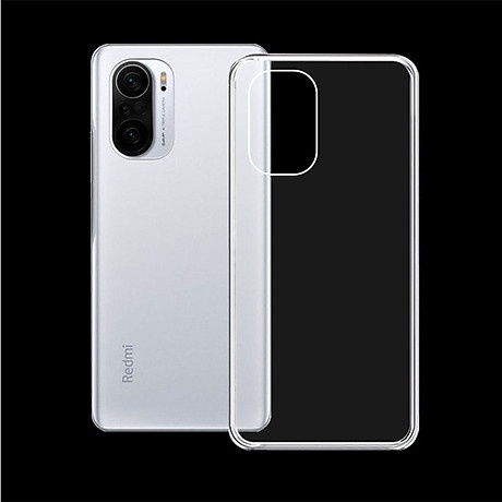 Ốp lưng silicon Redmi K40/ K40 Pro trắng trong siêu bền
