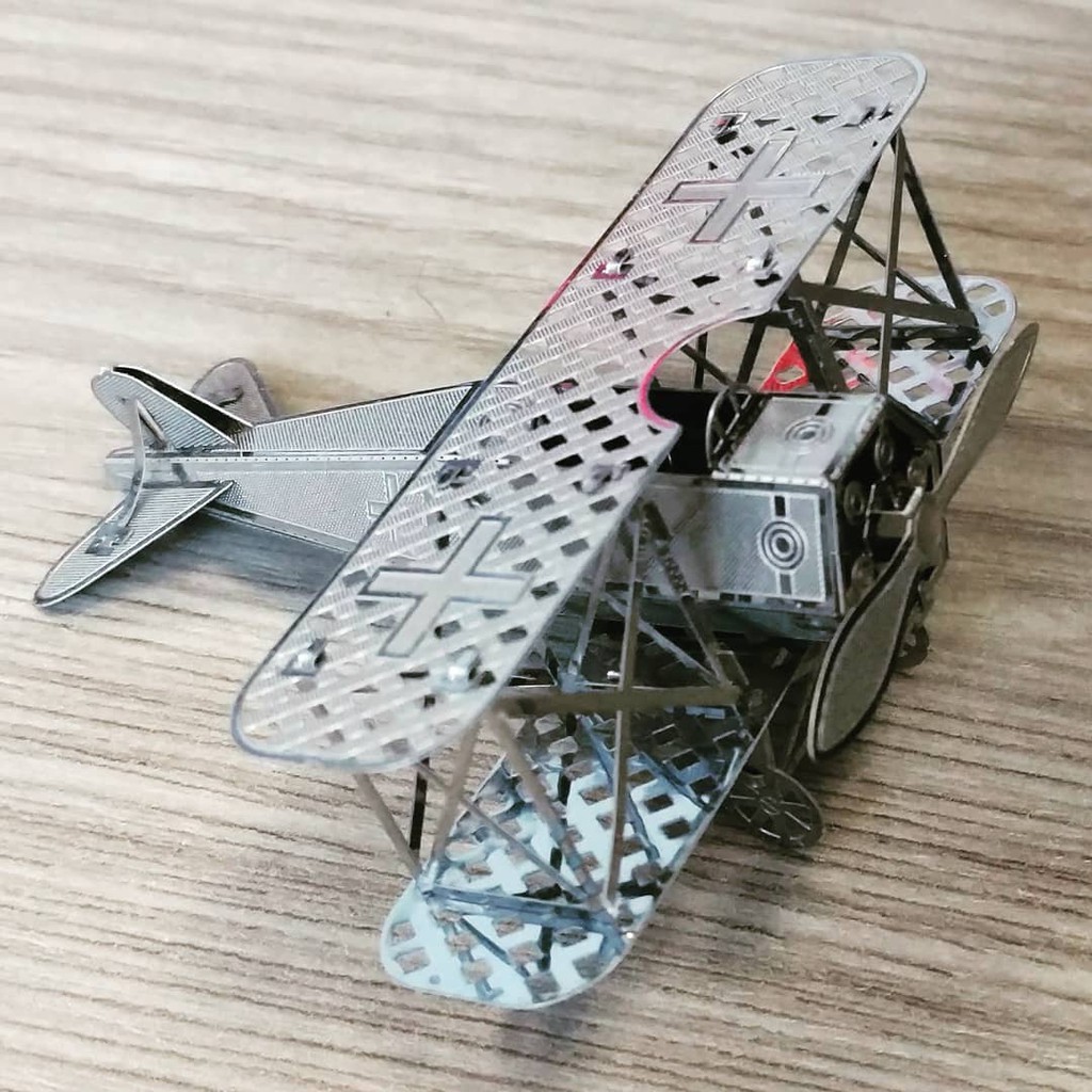 Mô Hình Lắp Ghép 3D Kim Loại Tự Ráp Máy Bay Tiêm Kích Fokker D-VII - Chưa Lắp