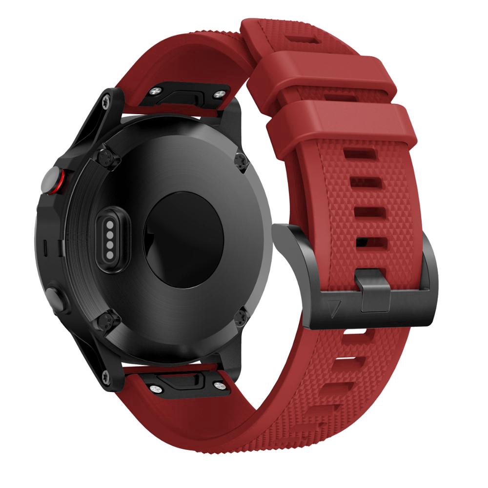 Dây Đeo Bằng silicone 22mm Tháo Gỡ Nhanh Cho Đồng Hồ Thông Minh Garmin Fenix 7 6 / Fenix 5 / Fenix 6 Pro