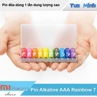 Pin AAA Alkaline Xiaomi Rainbow 7 – 1 vỉ 10 viên