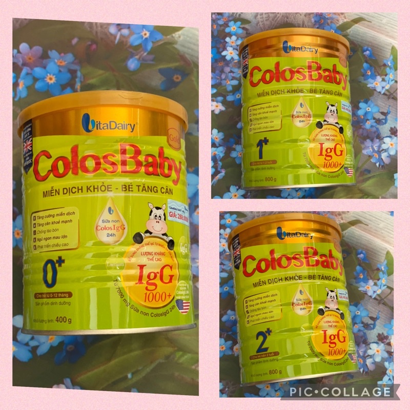 Sữa Colosbaby Gold 800g số 0, 1 mẫu mới ( Date 2023 mới nhất)