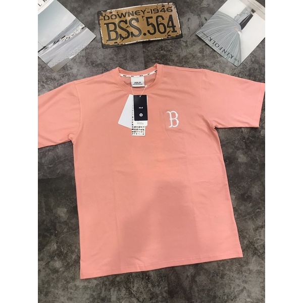 Áo Thun In Logo Màu Tím/Xanh/Trắng/Đen/Hồng