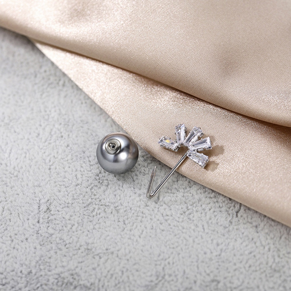 Ghim Cài Áo Hình Chữ V Đính Ngọc Trai Chống Chói Sang Trọng