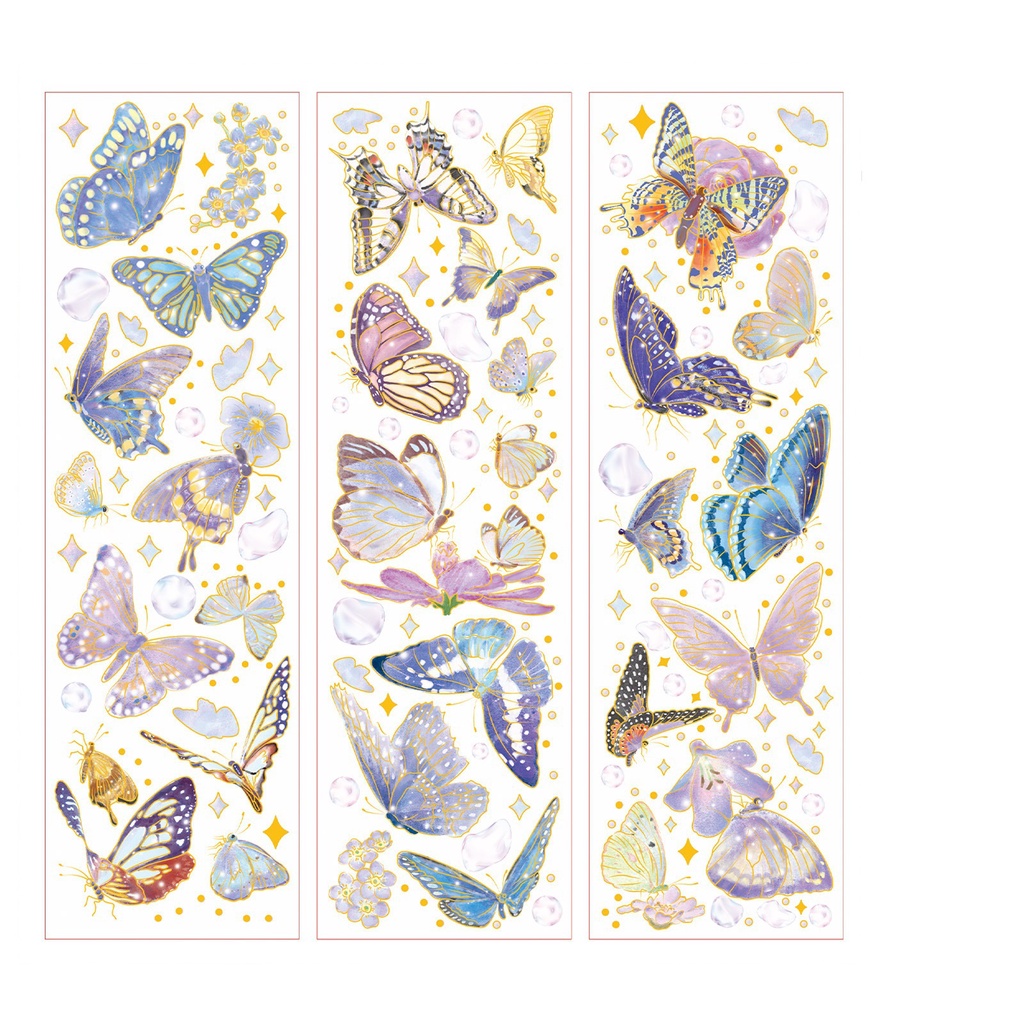 Peach 3Pcs Lovely creatures of the sea brighten everything Stickers Journal Scrapbook Decor Sticker