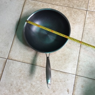 CHẢO THÉP TRẮNG CAO CẤP CHỐNG RINH SÂU LÒNG 32cm L DẦY