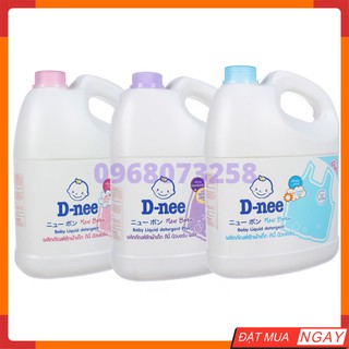 Nước giặt dnee thái lan hàng chính hãng 3000ml – nước giặt cho bé dnee xanh, tím, hồng