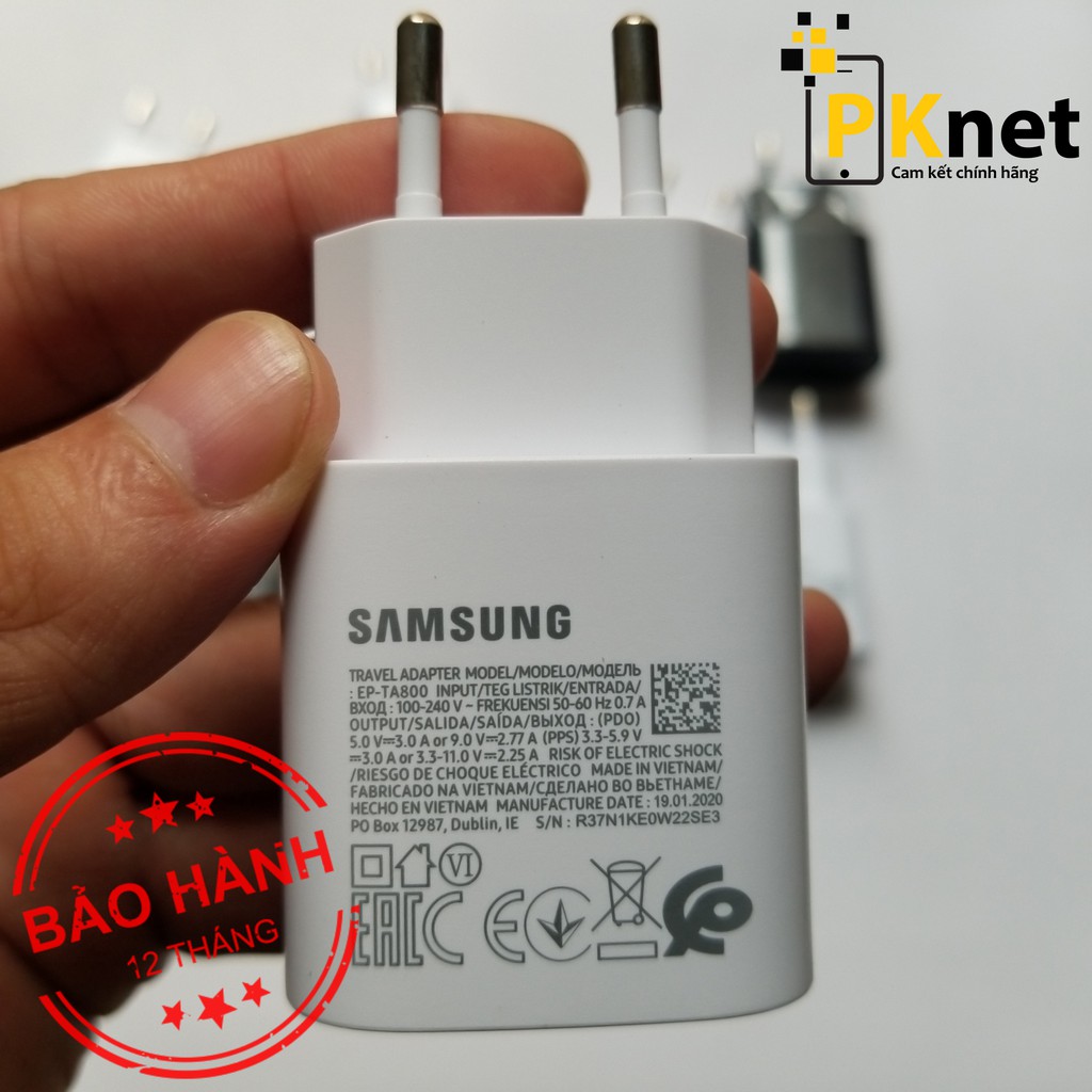 Củ sạc nhanh 25w chính hãng SamSung [Bảo hành 6 tháng]