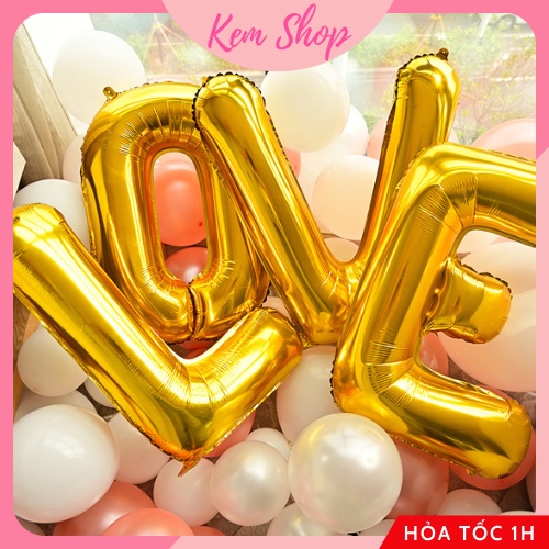 Bóng chữ LOVE trang trí đám cưới, tiệc kỷ niệm, cầu hôn - Kem Shop K220