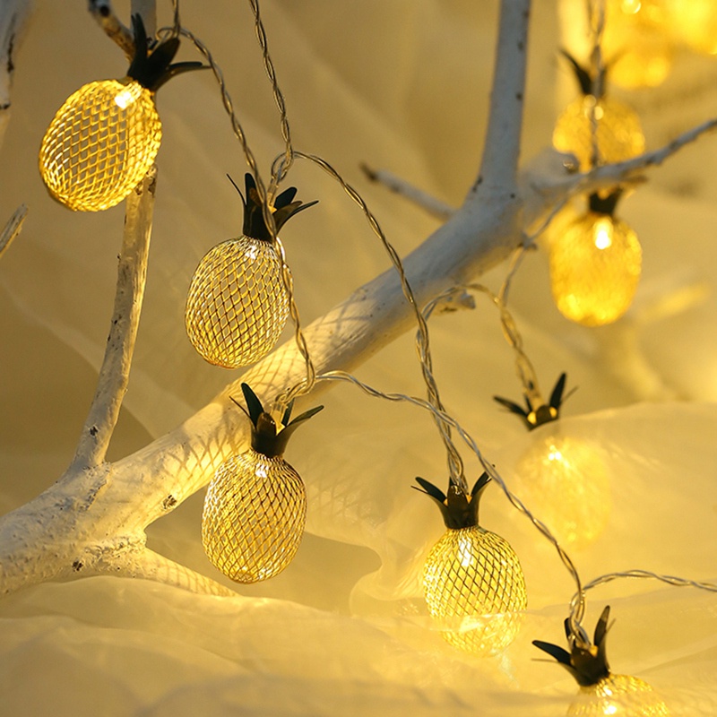 Dây Đèn LED Hình Quả Dứa 150cm Trang Trí Phòng Ngủ