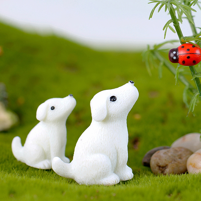 Đồ trang trí Chú Chó Mini Dễ Thương Dùng Trang Trí Sân Vườn