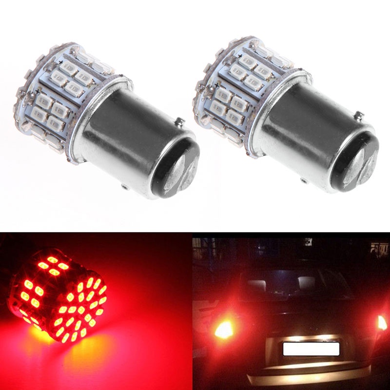 ✿ 1PC 1157 BAY15D 50 SMD 1206 LED Car Tail Stop Brake Lamp Bulb DC 12V Red Light