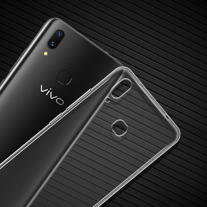 Ốp điện thoại silicon mềm trong suốt chống sốc thích hợp cho VIVO V11 Pro V11i X21 Y91 Y97 Y93 V7 Plus X23