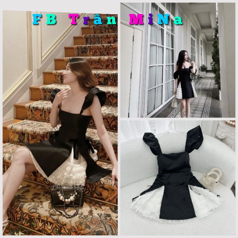 JUM ĐEN TAY TIÊN PHỐI TRẮNG ĐÍNH NƠ✨-HÀNG LOẠI 1 CHUẨN SÀN 100%