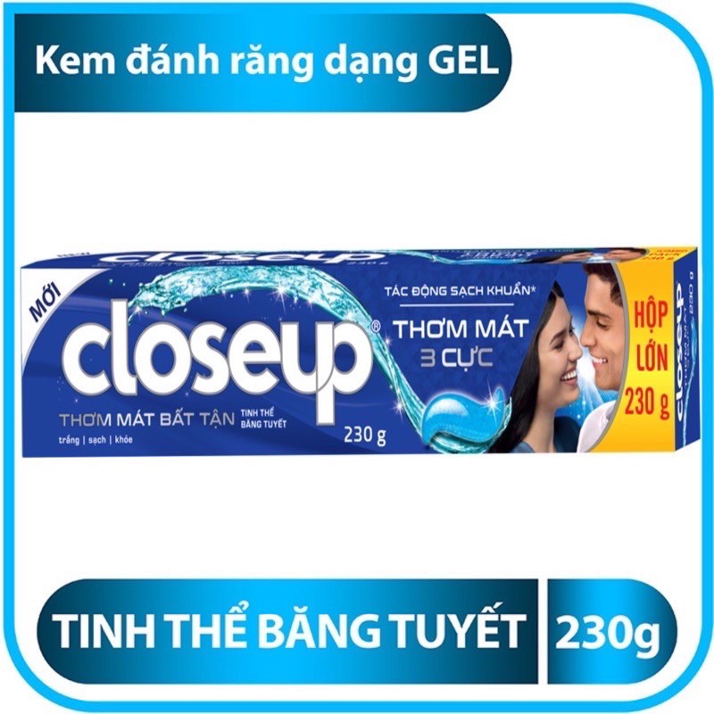 SALE lỗ Kem đánh răng closeup 230g(mưa ướt vỏ hộp số lượng 10thùng)sale lỗ