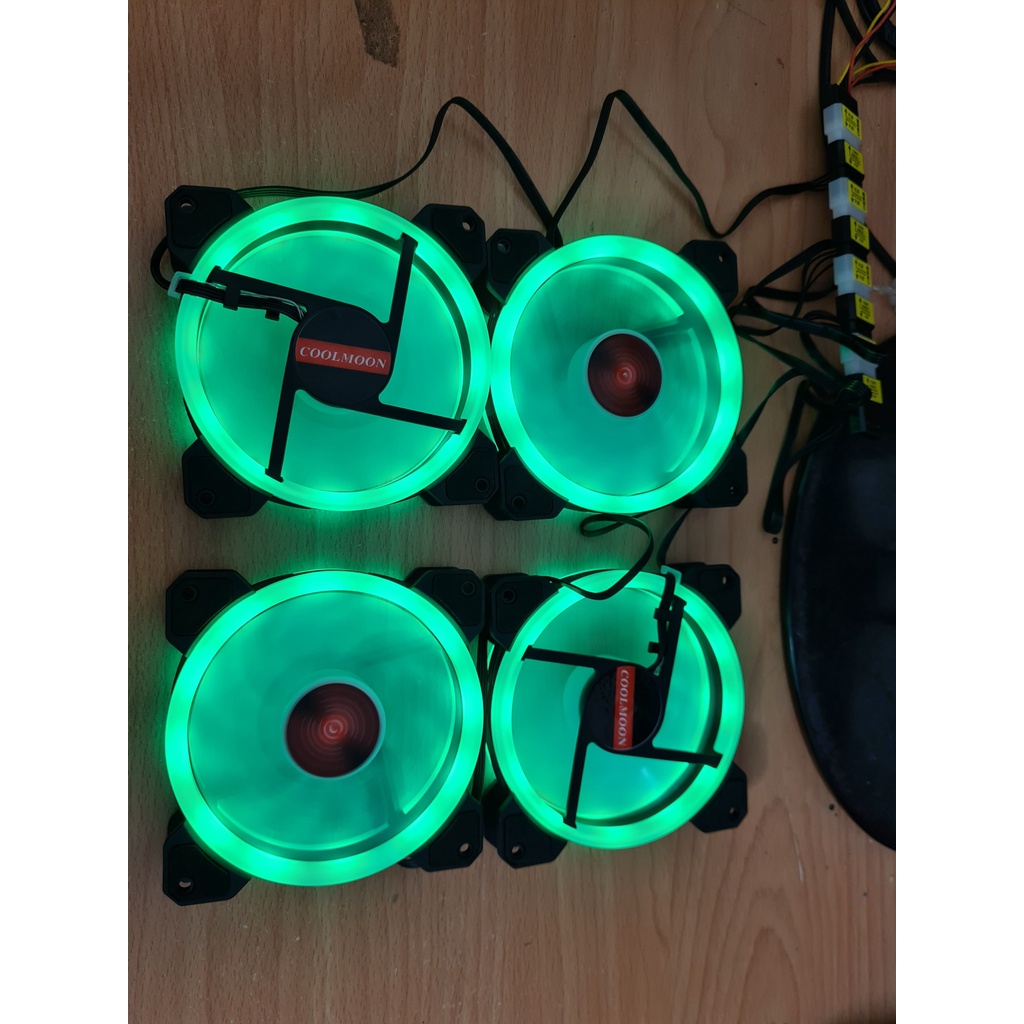 Quạt tản nhiệt, Quạt làm mát máy tính, Fan led, Fan case RGB, cắm trực tiếp không cần Hub - Chính hãng COOLMOON