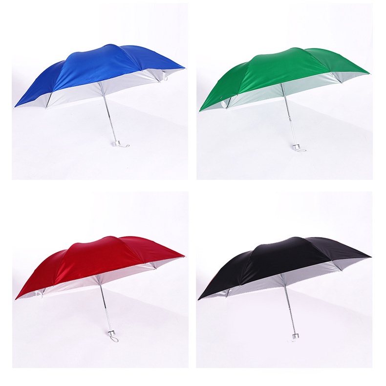 [TẶNG QUÀ] Ô bạc che mưa gấp gọn bỏ túi, dù che nắng cầm tay siêu nhẹ nhỏ gọn- JANNA