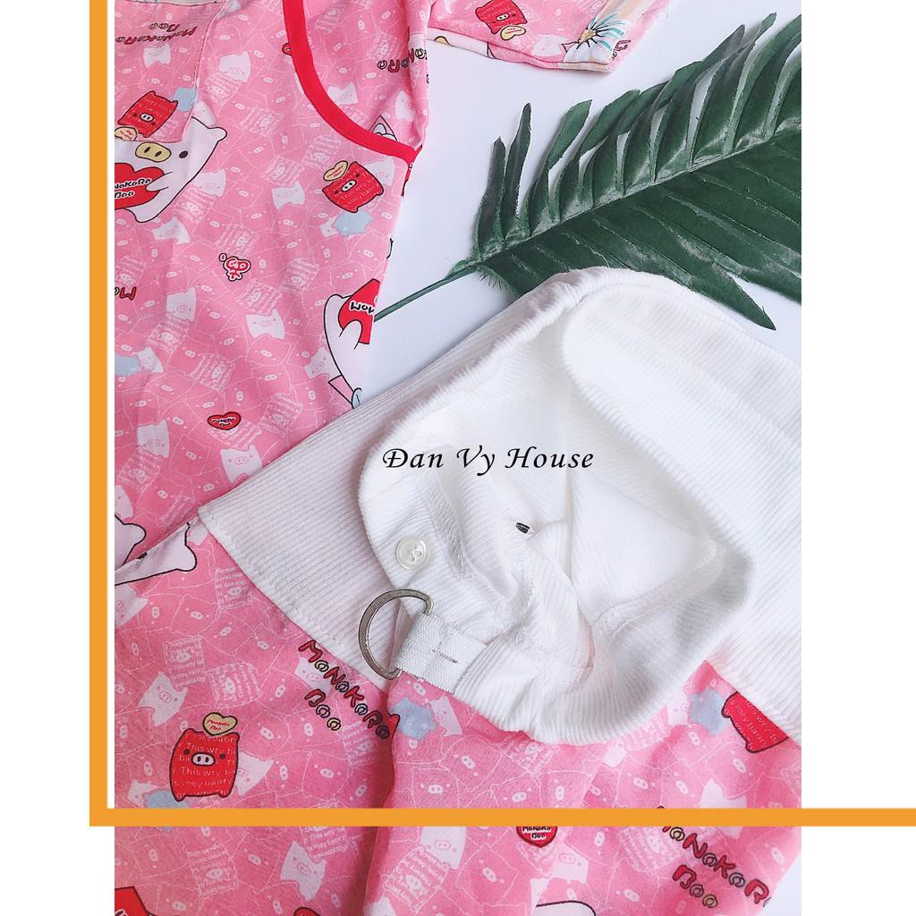 [Hàng Loại 1] BỘ PIJAMA LỤA THÁI CHO MẸ BẦU VÀ SAU SINH - LTNT02