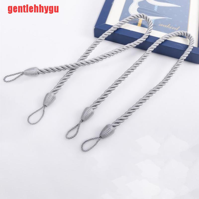 [gentlehhygu]2pcs Curtain Tiebacks Window Drapery Ropes Holdbacks Home Curtain Holder