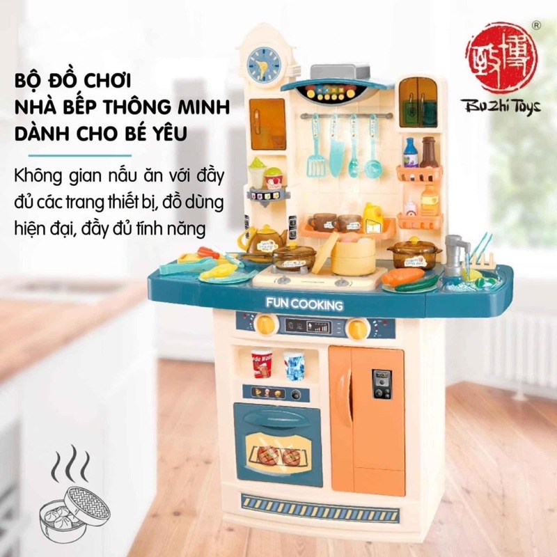 Bộ đồ chơi nhà bếp thông minh màu hồng - size 1 mét