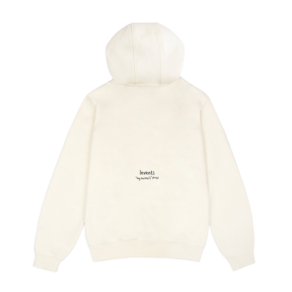 Áo hoodie LEVENTS &quot;MY ANIMALS&quot; Series Hổ Cream