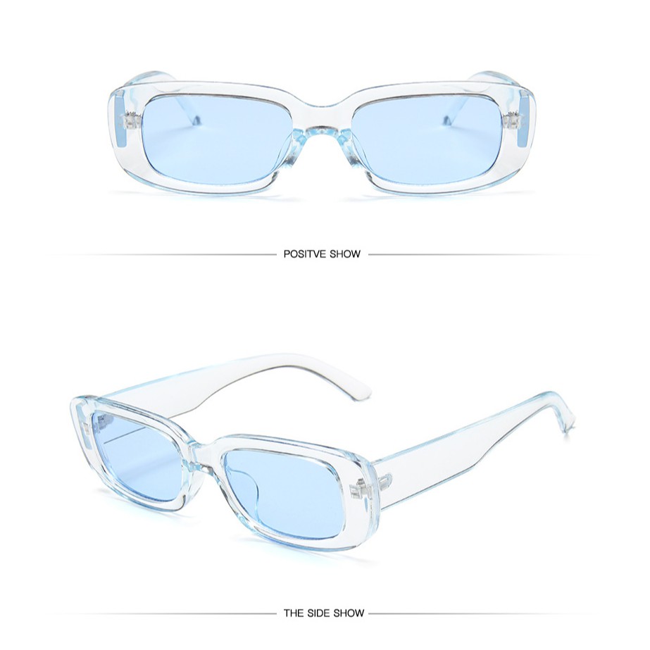 Kính mát gọng vuông nhỏ phong cách Retro thời trang cho nam nữ