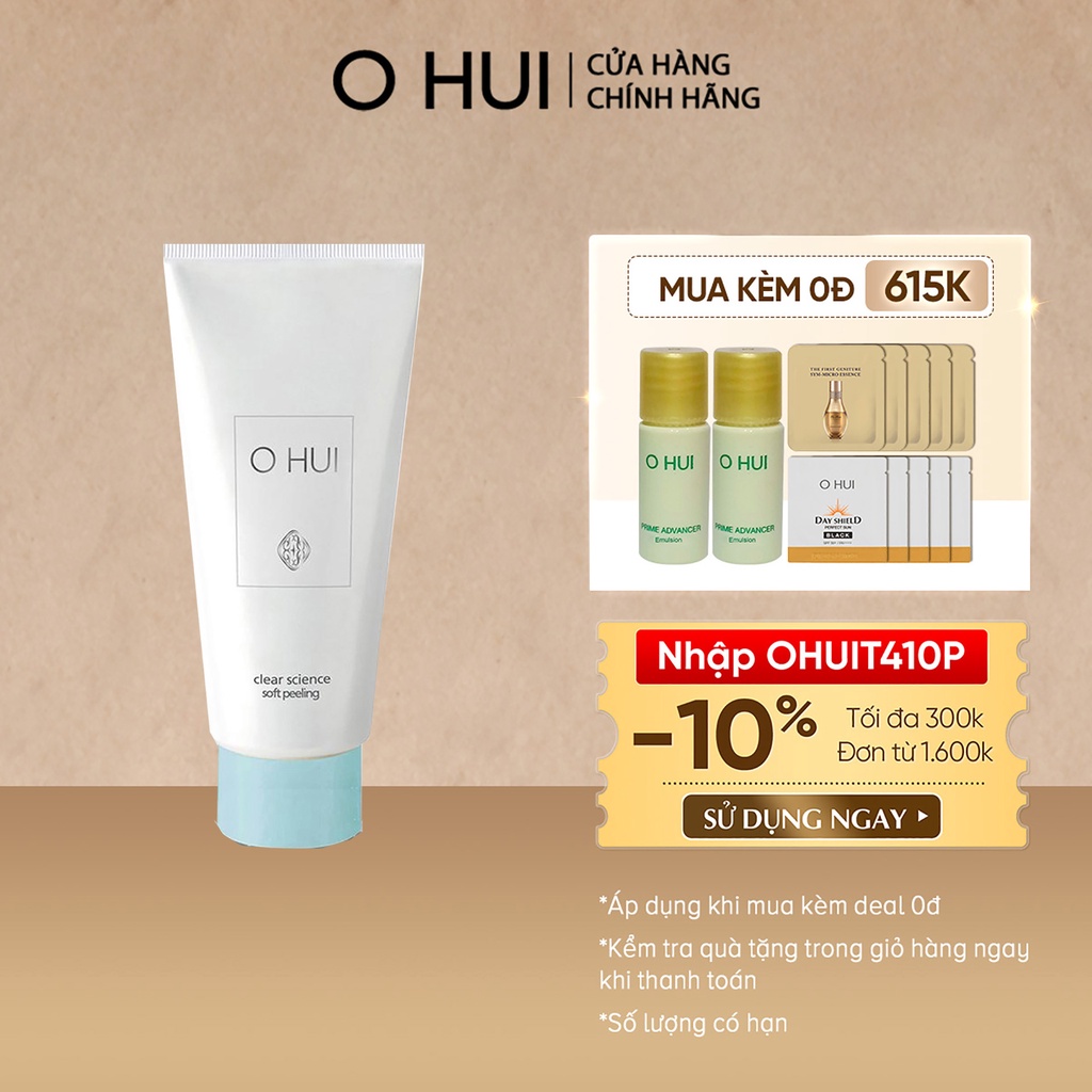 [Mã COSOS3 giảm 10%]Gel tẩy tế bào chết OHUI Clear Science Soft Peeling 100ml