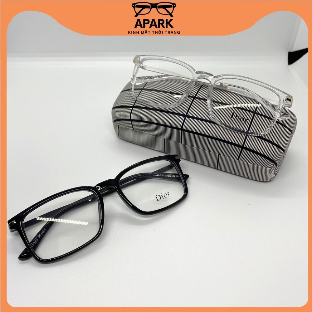Gọng kính cận nam nữ FULL BOX thiết kế mắt vuông gọng thép Dr, thời trang hot tred  - APARK AP59