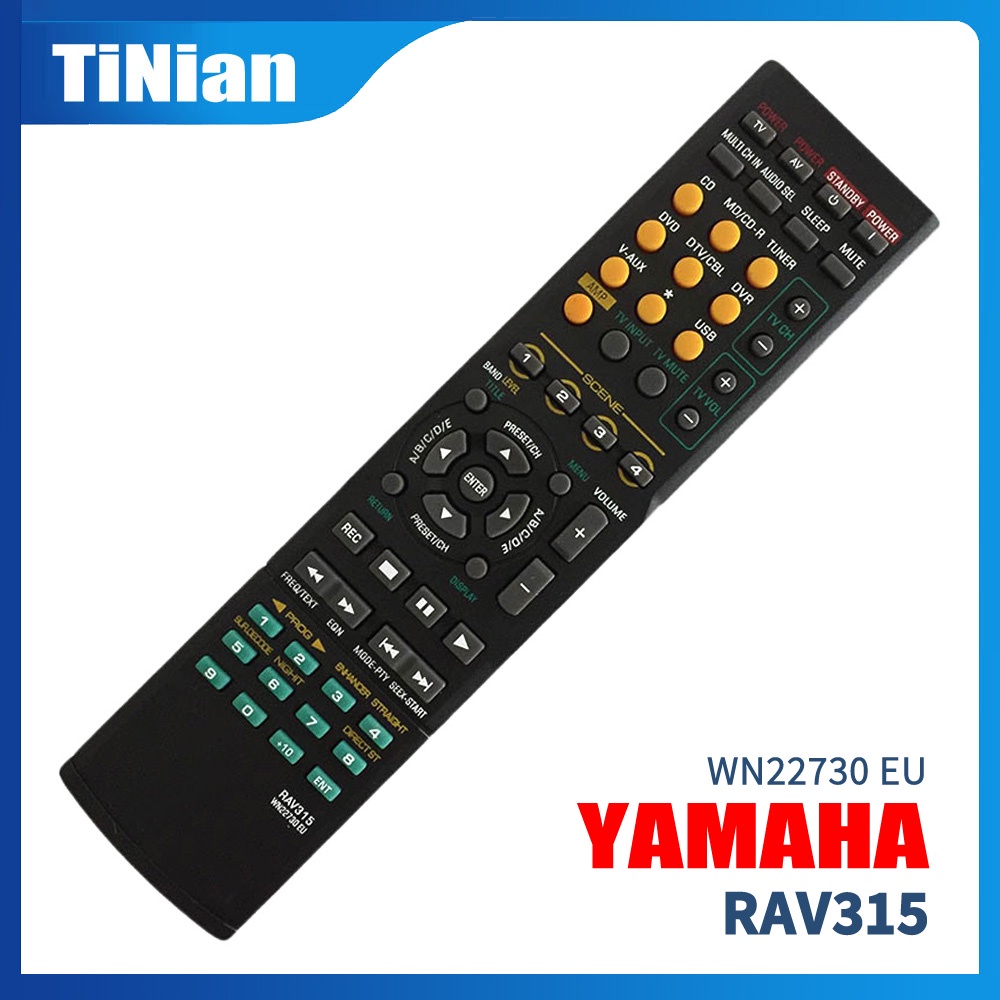 Điều Khiển Từ Xa Thay Thế RAV315 Cho YAMAHA AV Amply RAV212 RX-V800 HTR-5280 RAV215