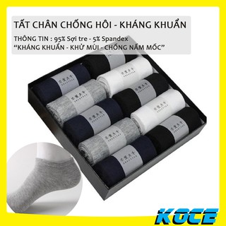Tất nam hộp 10 đôi Keardaifu, tất nam hộp 10 đôi cổ ngắn