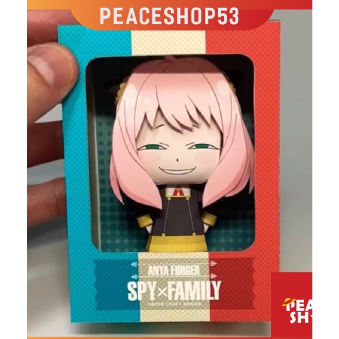 Mô hình giấy Anya Forger B Anime Spy X Familiy + Kit hộp trang trí TS39