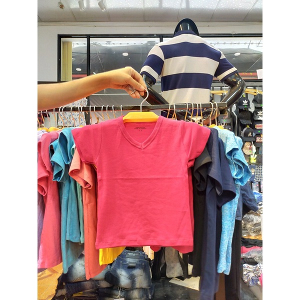 Áo phông trơn cotton dệt may Hà Nội cho bé trai bé gái, hàng lố, áo chục, cotton mát