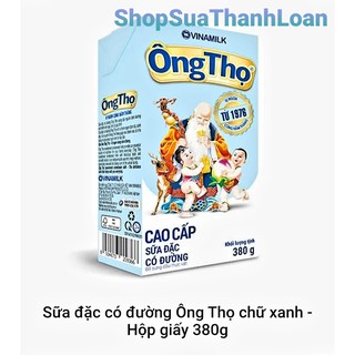 [HSD T4-2022] Sữa đặc có đường Ông Thọ chữ xanh - Hộp giấy 380gr