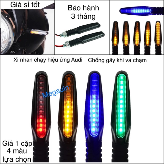 Led Xi nhan nháy đuổi kiểu Audi gắn xe máy (giá 1 đôi) - Audi L19 mẫu ngắn