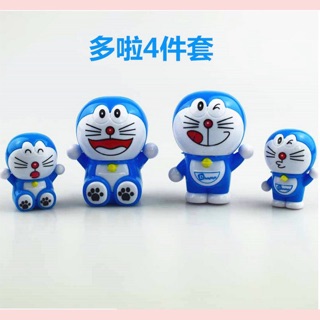 Combo 5 set doremon trang trí bánh kem ( set 4 em )