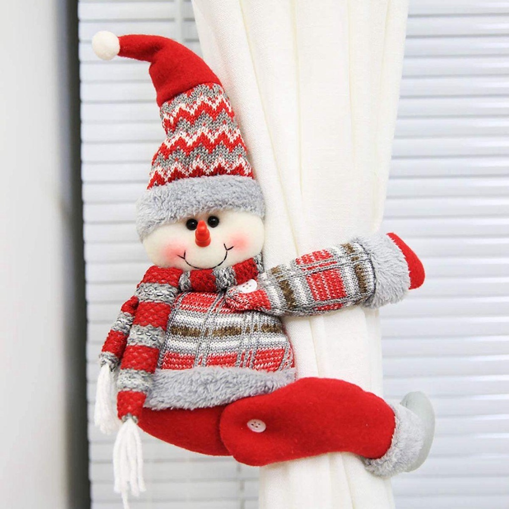 Móc Treo Rèm Cửa Hình Ông Già Noel Trang Trí Năm Mới