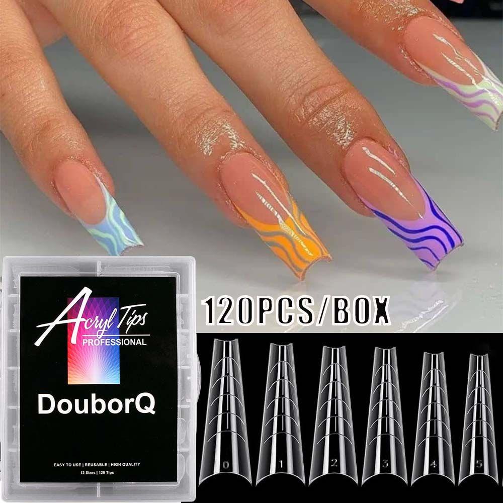 ESPO Hộp 120 Móng Tay Giả Nối Dài Trang Trí Nghệ Thuật