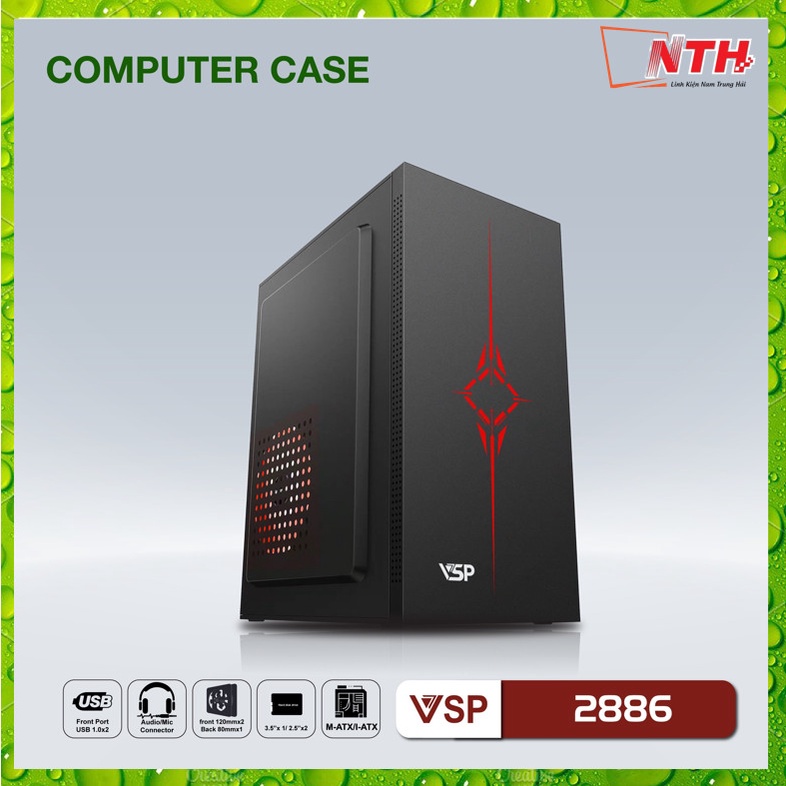 Vỏ Case Máy Tính VSP 2886 (Chuẩn mATX)