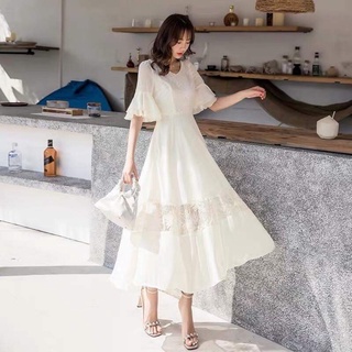 Đầm hai dây lụa tiệc