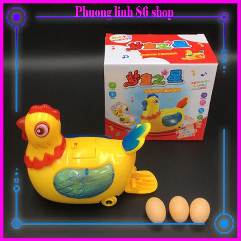 Đồ chơi gà vịt đẻ trứng có nhạc đèn vui nhộn cho bé shop phuong linh 86 D9