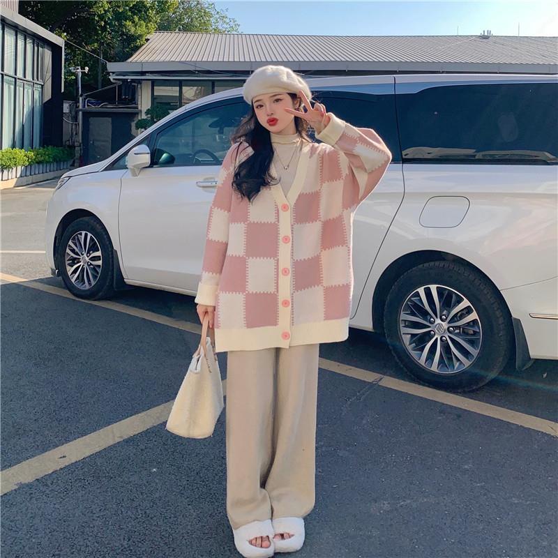 Áo Sweater Cổ Chữ V Dáng Rộng Xinh Xắn Dành Cho Nữ