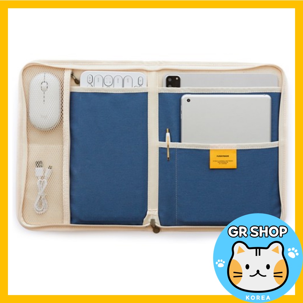 💛6colors💛 Túi Đựng Ipad / Bàn Phím Máy Tính Bảng Bằng Vải Canvas 6 Màu Tùy Chọn